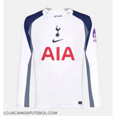 Camisa de Futebol Tottenham Hotspur Equipamento Principal 2025-26 Manga Comprida Camisa de Futebol Tottenham Hotspur Equipamento Principal 2025-26 Manga Comprida